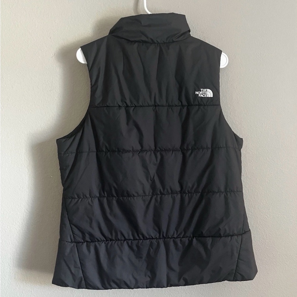 The North Face Women’s Black Puffer Winter Vest Large French’s Logo - Picture 5 of 5